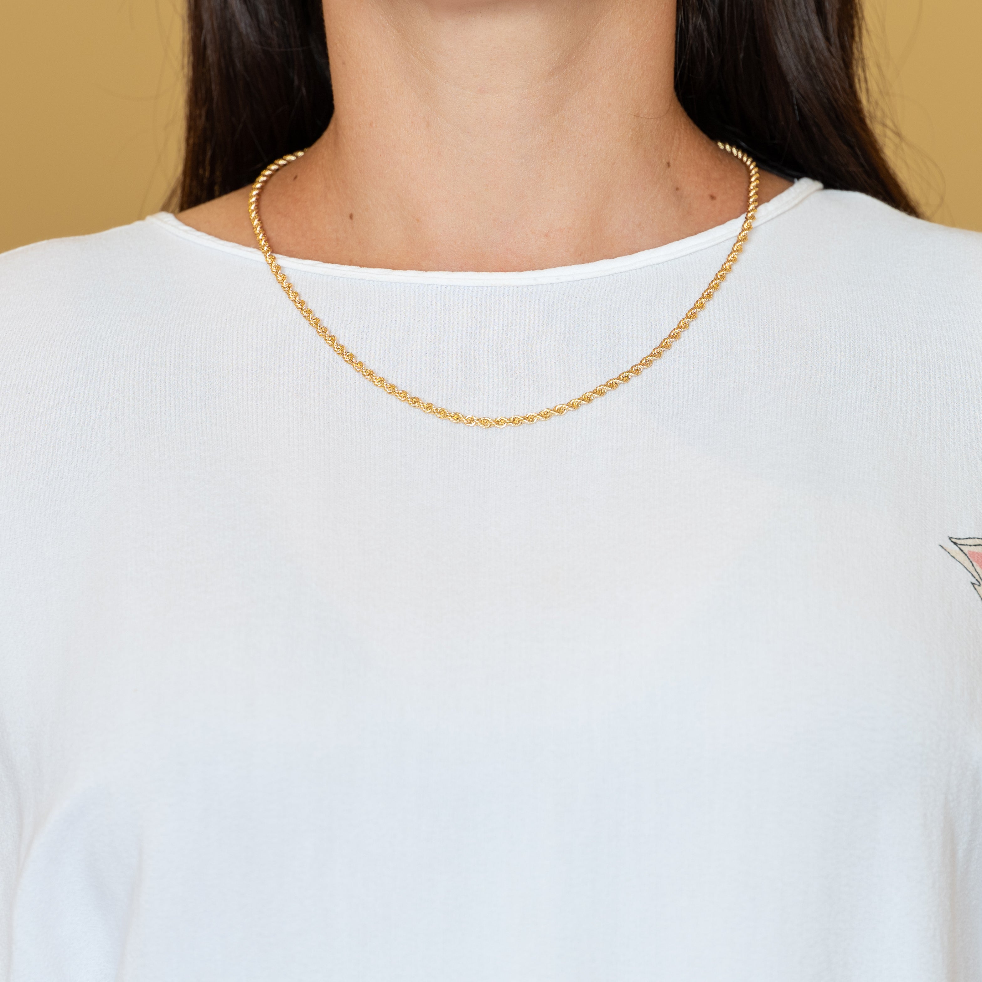 Cadena cordón oro 18k 750 50cm