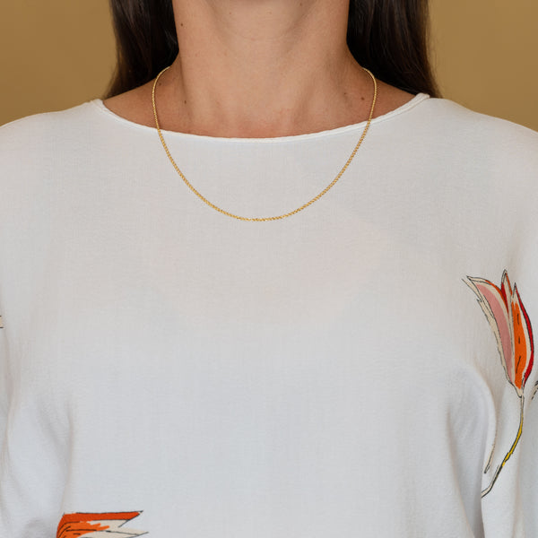 Cadena cordón oro 18k 750 50cm
