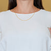 Cadena cordón oro 18k 750 50cm