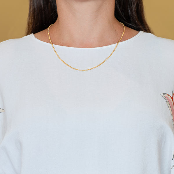 Cadena cordón oro 18k 750 50cm