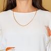 Cadena barbada oro 18k 750 60cm