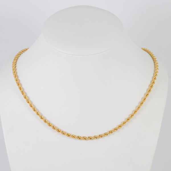 Cadena cordón oro 18k 750 50cm