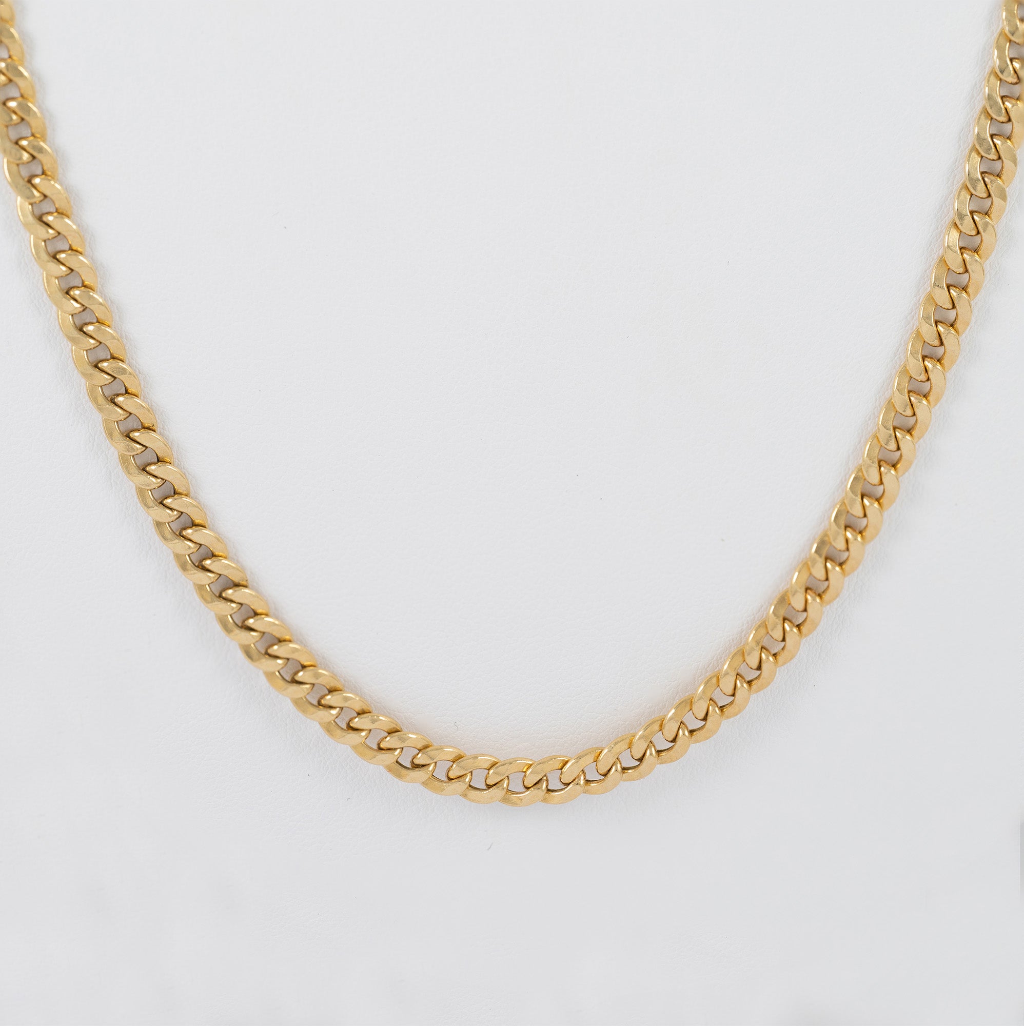 Cadena barbada de oro 18k 750 60cm