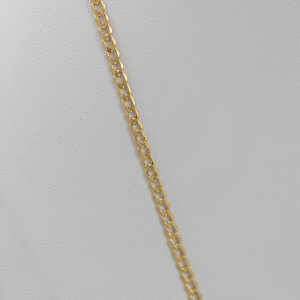 Cadena barbada oro 18k 750 60cm