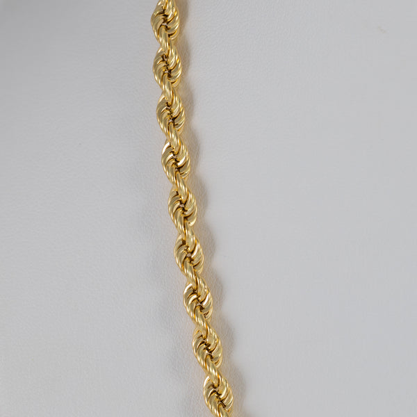 Cadena cordón oro 18k 750 60cm