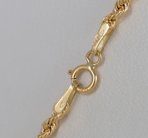 Cadena cordón oro 18k 750 50cm