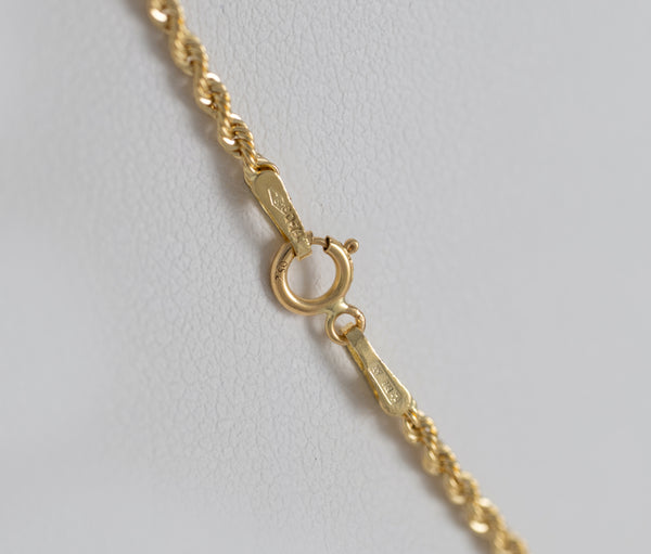 Cadena cordón oro 18k 750 50cm