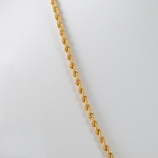 Cadena cordón oro 18k 750 50cm
