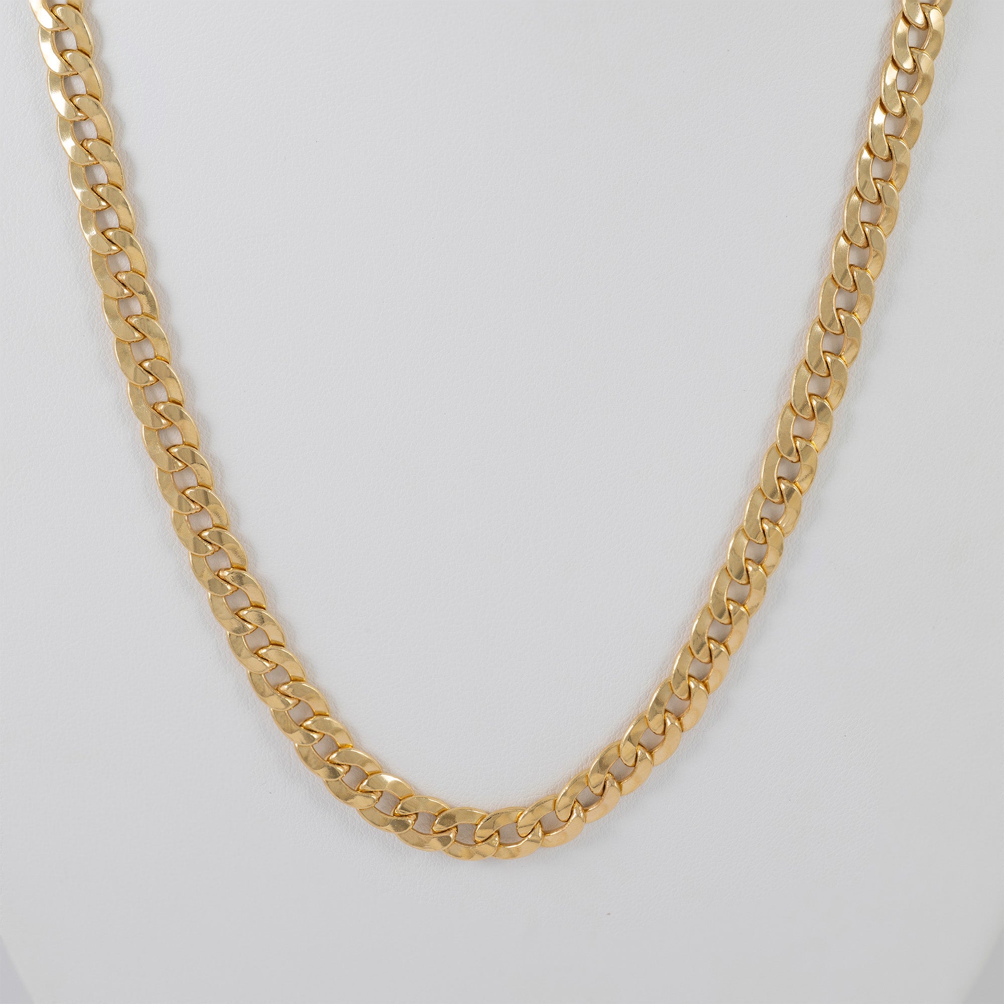 Cadena barbada de oro 18k 750 50cm