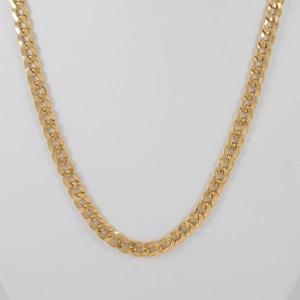 Cadena barbada de oro 18k 750 50cm