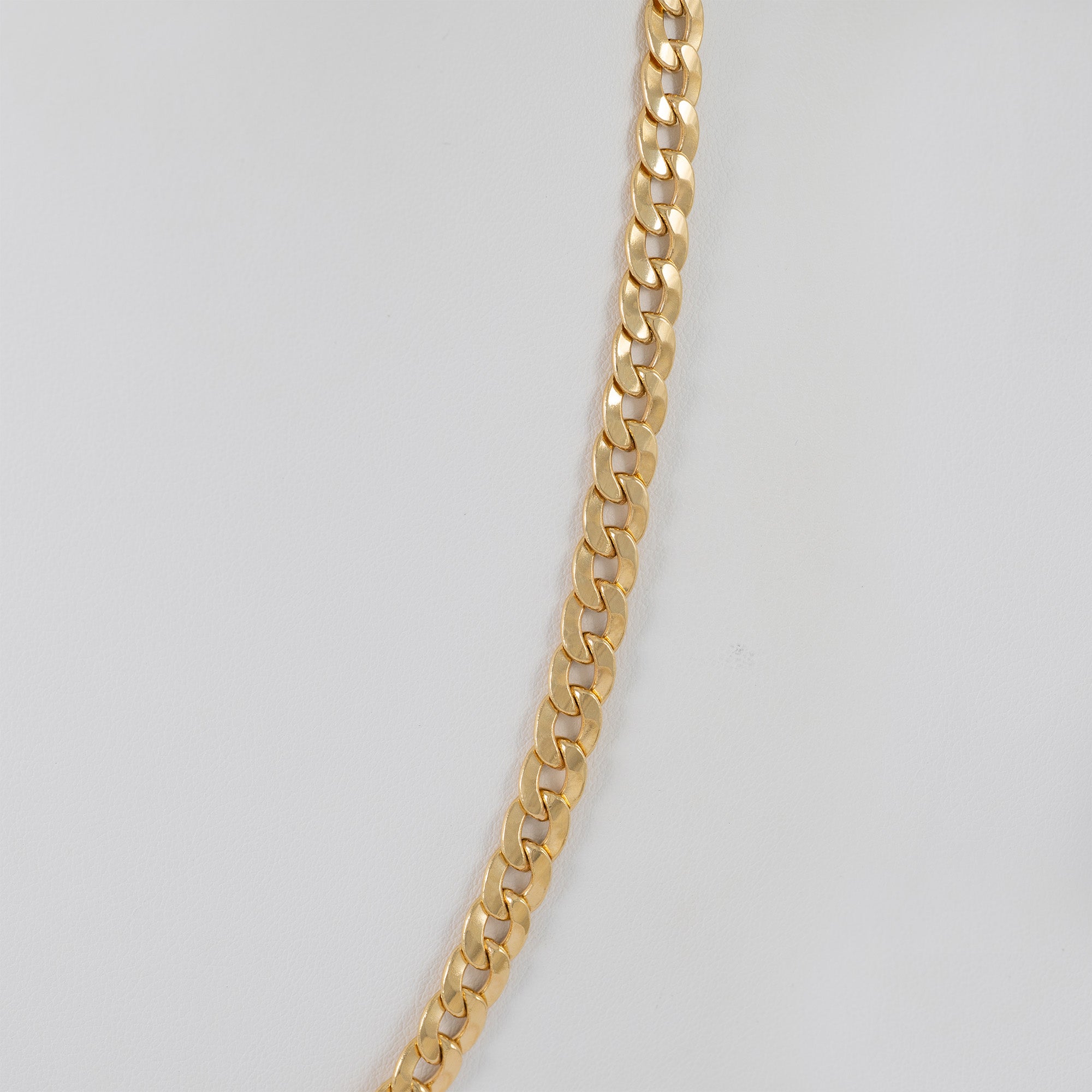 Cadena barbada de oro 18k 750 50cm