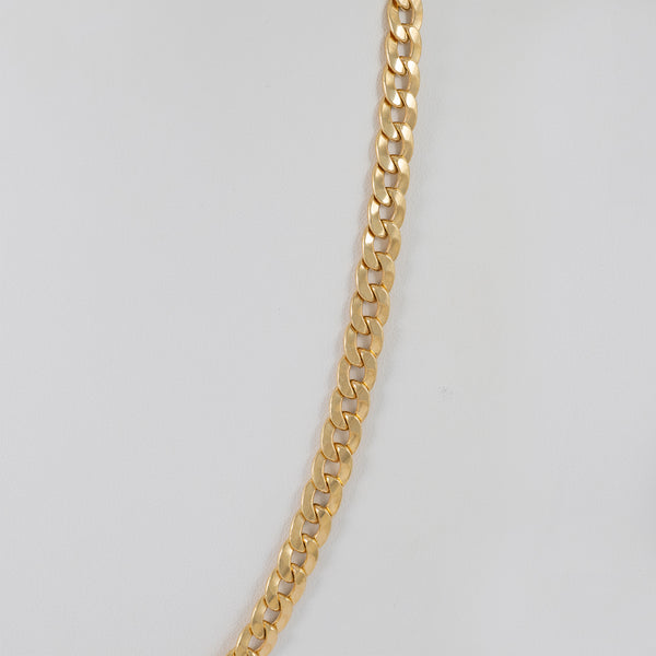 Cadena barbada de oro 18k 750 50cm