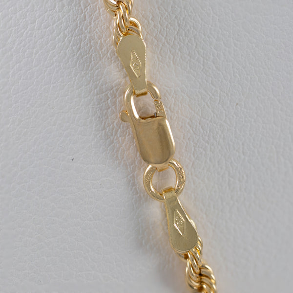 Cadena cordón oro 18k 750 60cm