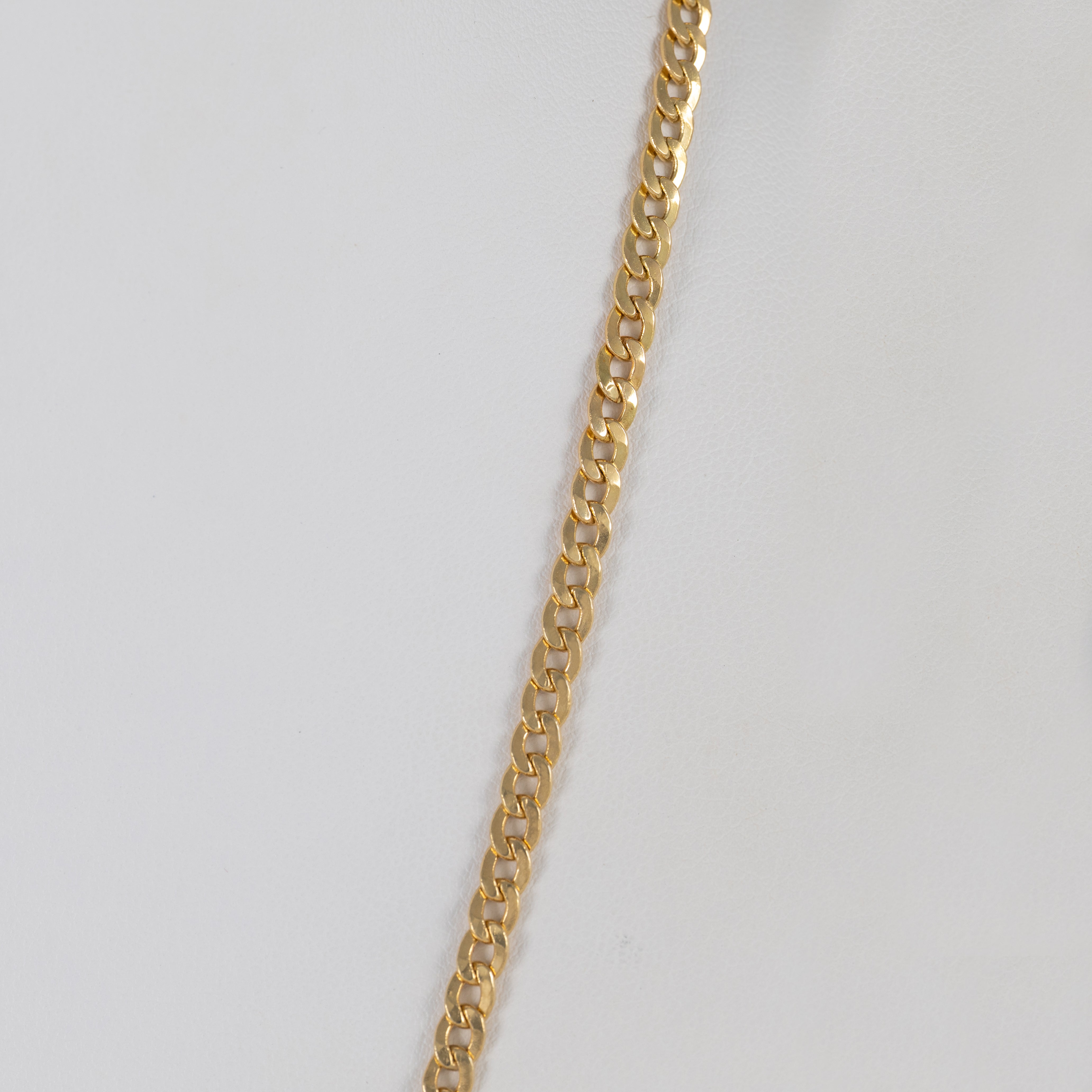 Cadena barbada oro 18k 750 60cm