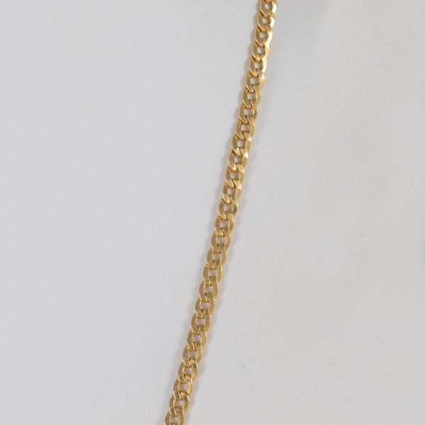 Cadena barbada oro 18k 750 60cm