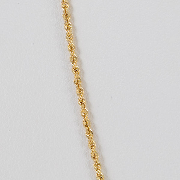 Cadena cordón oro 18k 750 50cm