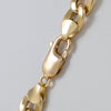 Cadena barbada de oro amarillo 18k 60cm