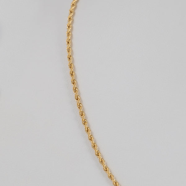 Cadena cordón oro 18k 750 50cm