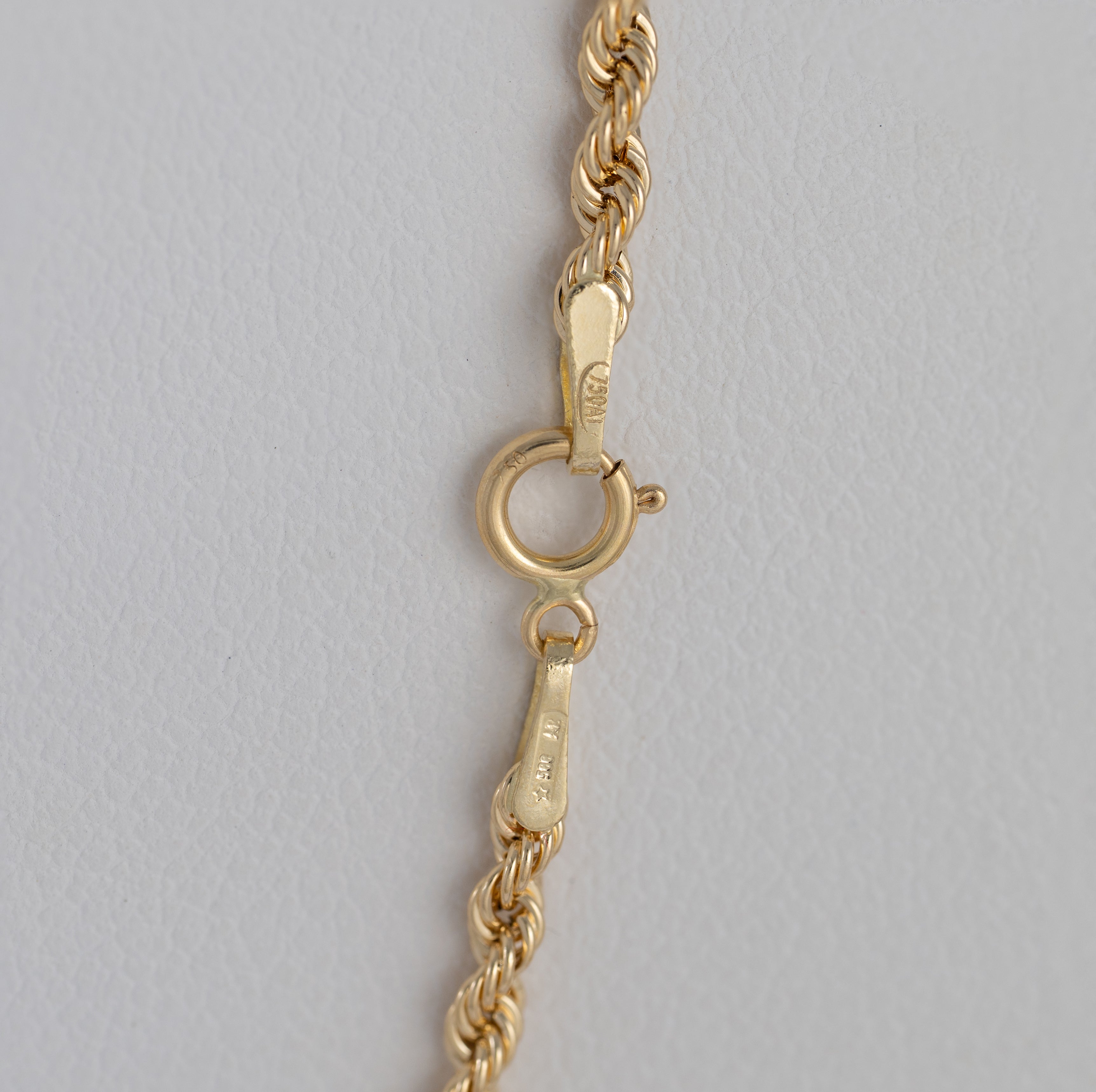 Cadena cordón oro 18k 750 60cm