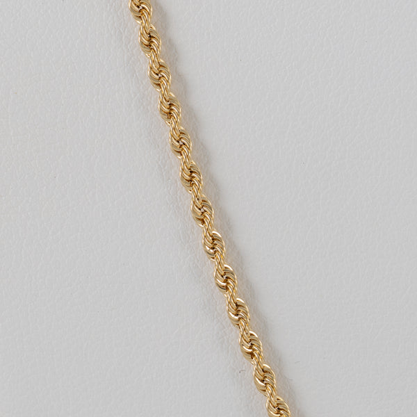 Cadena cordón oro 18k 750 60cm