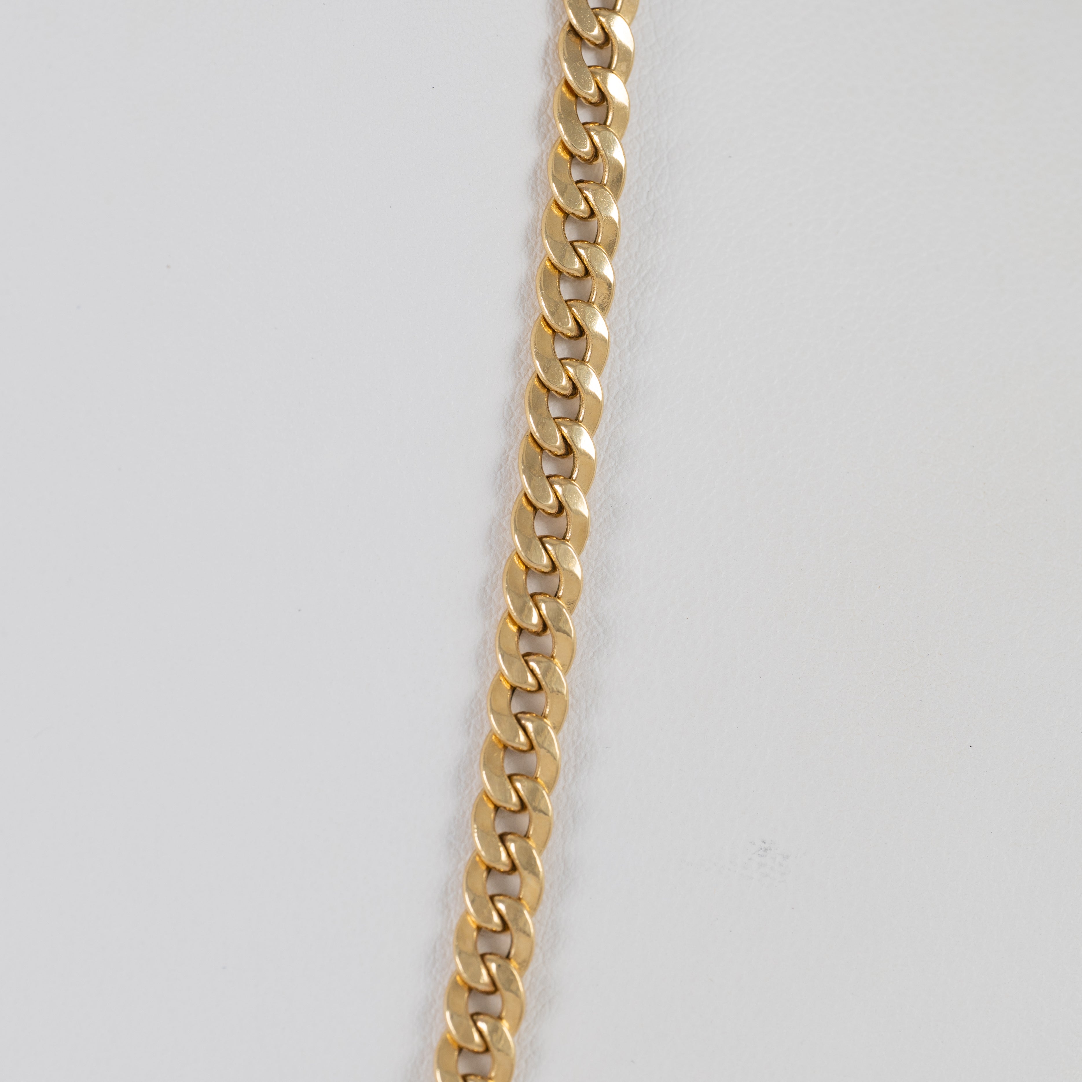 Cadena barbada de oro 18k 750 60cm