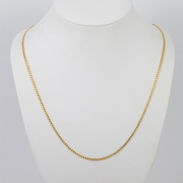 Cadena barbada oro 18k 750 60cm