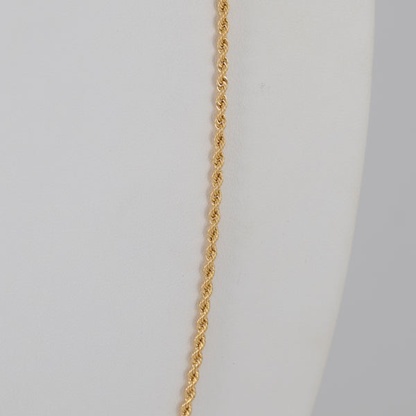 Cadena cordón oro 18k 750 60cm