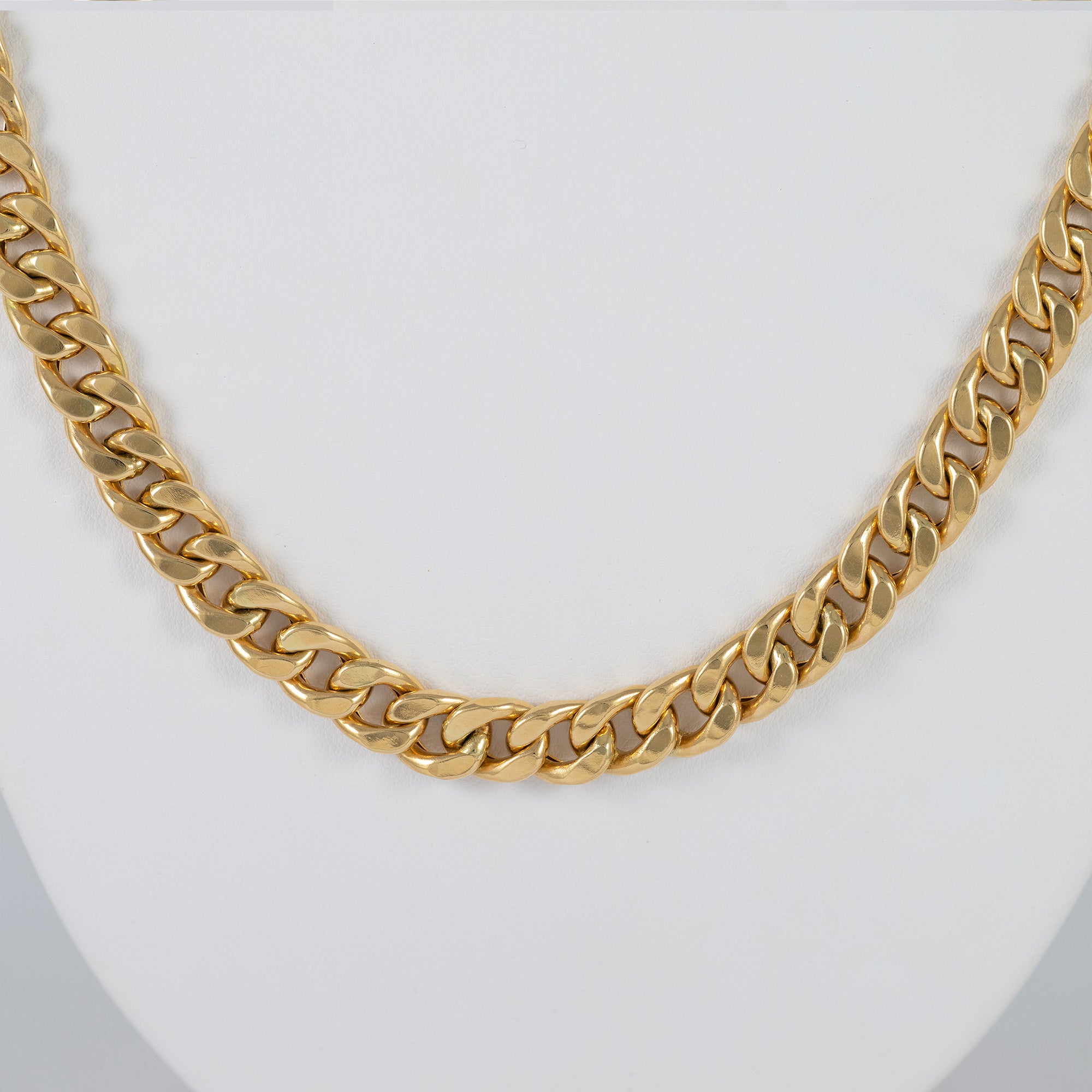 Cadena barbada de oro 18k 750 60cm