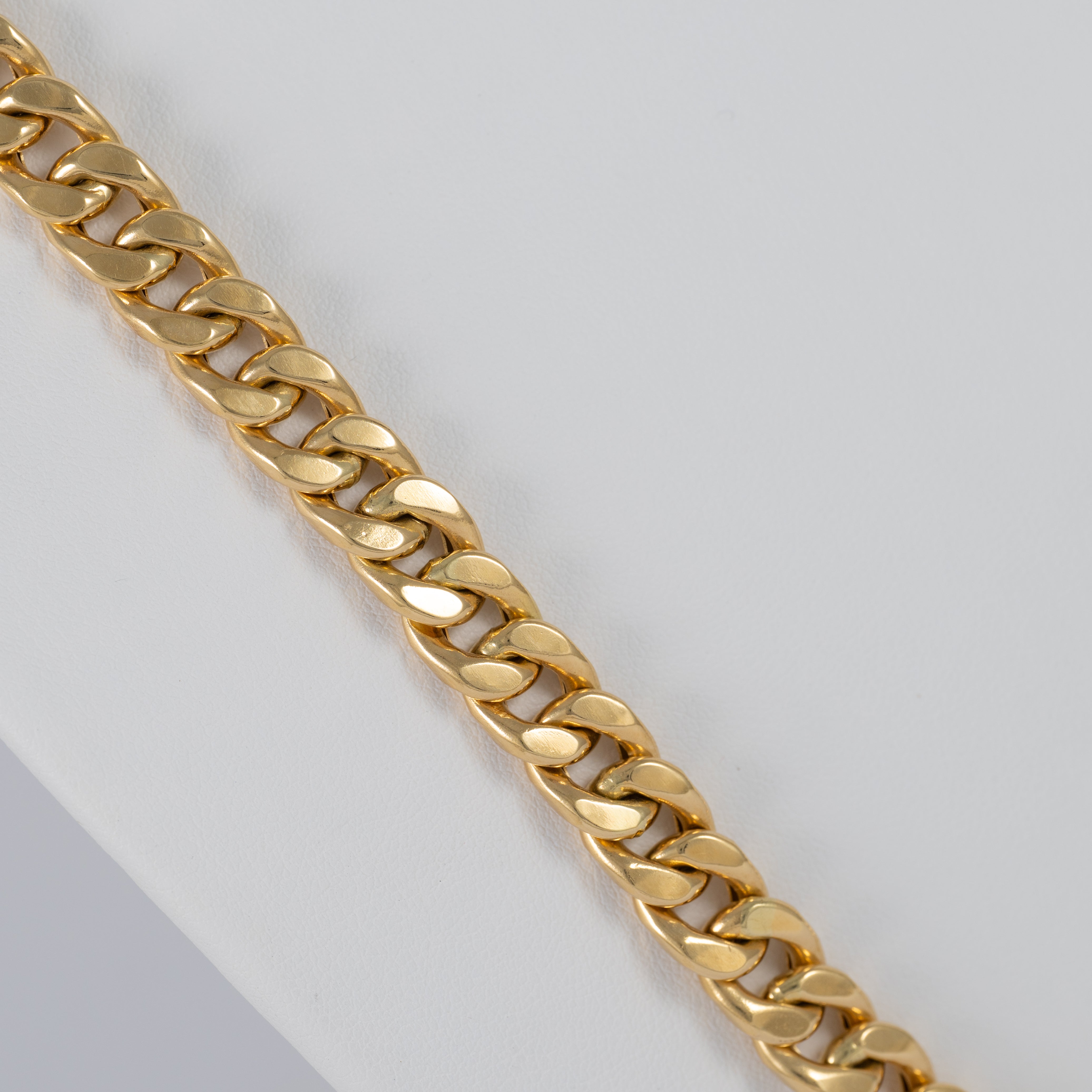 Cadena barbada de oro 18k 750 60cm