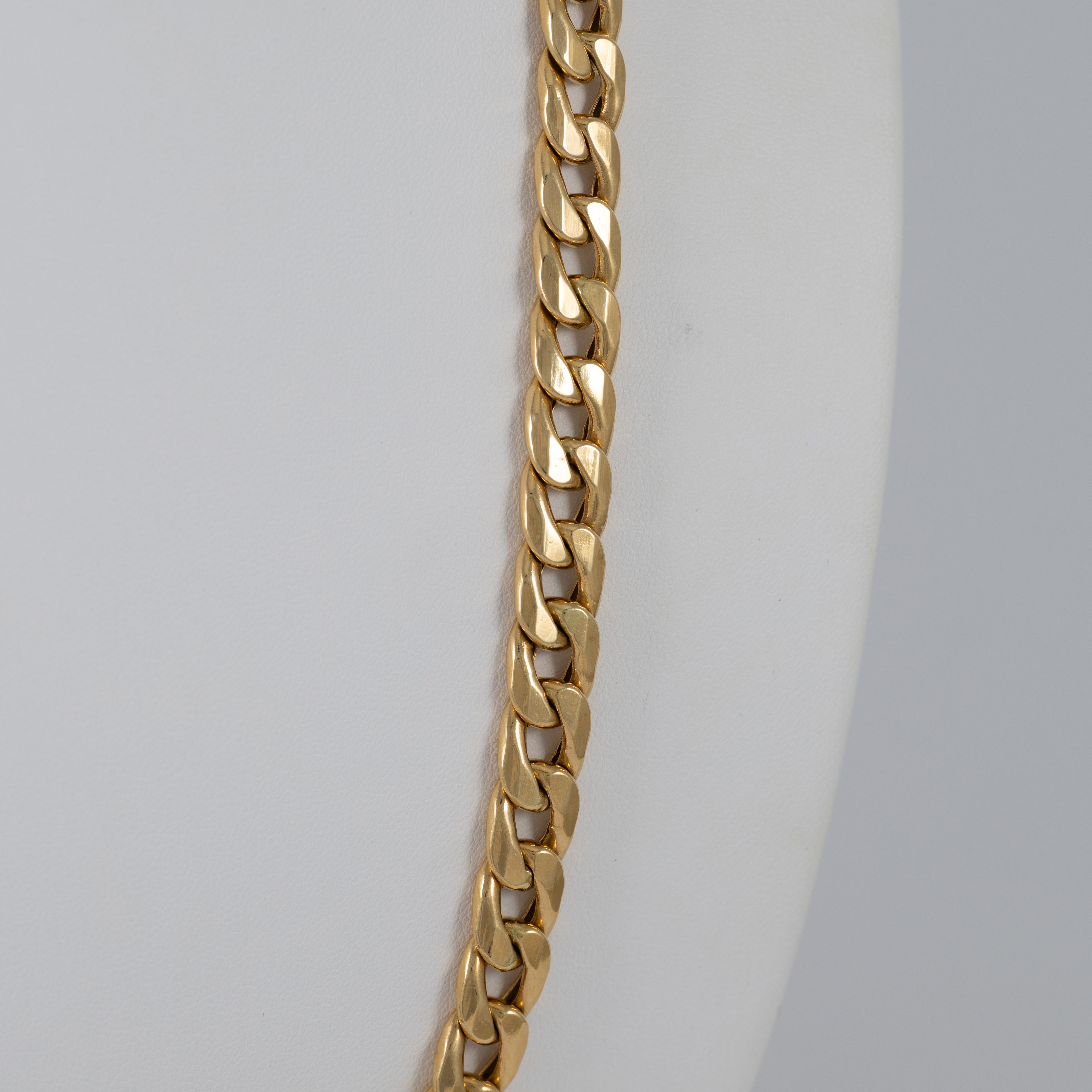Cadena barbada de oro 18k 750 60cm