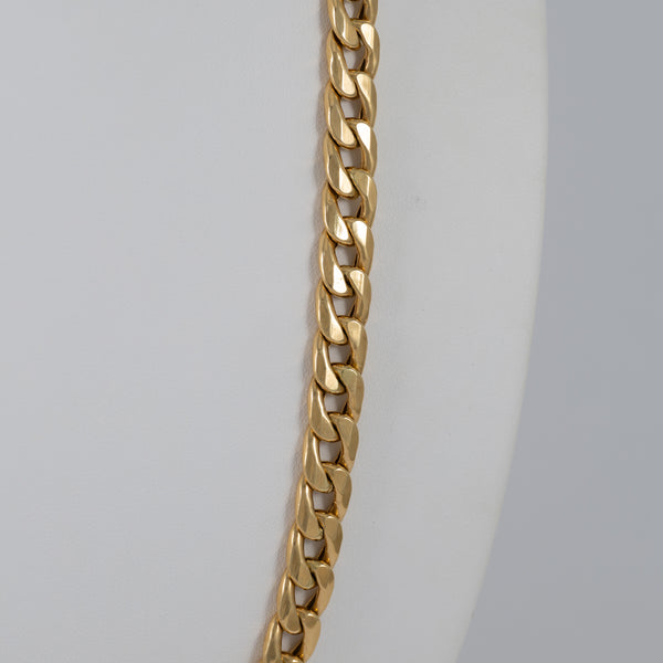 Cadena barbada de oro 18k 750 60cm