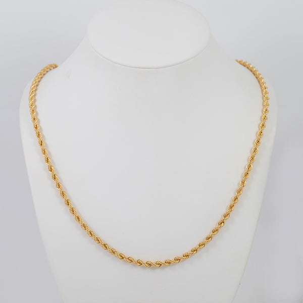 Cadena cordón oro 18k 750 60cm