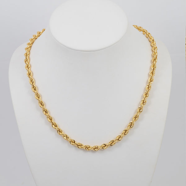 Cadena cordón oro 18k 750 50cm