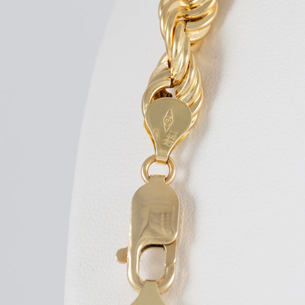 Cadena cordón oro 18k 750 60cm