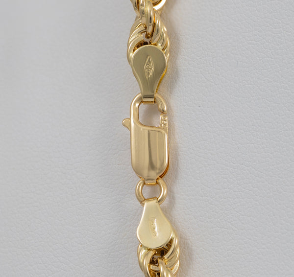 Cadena cordón oro 18k 750 50cm