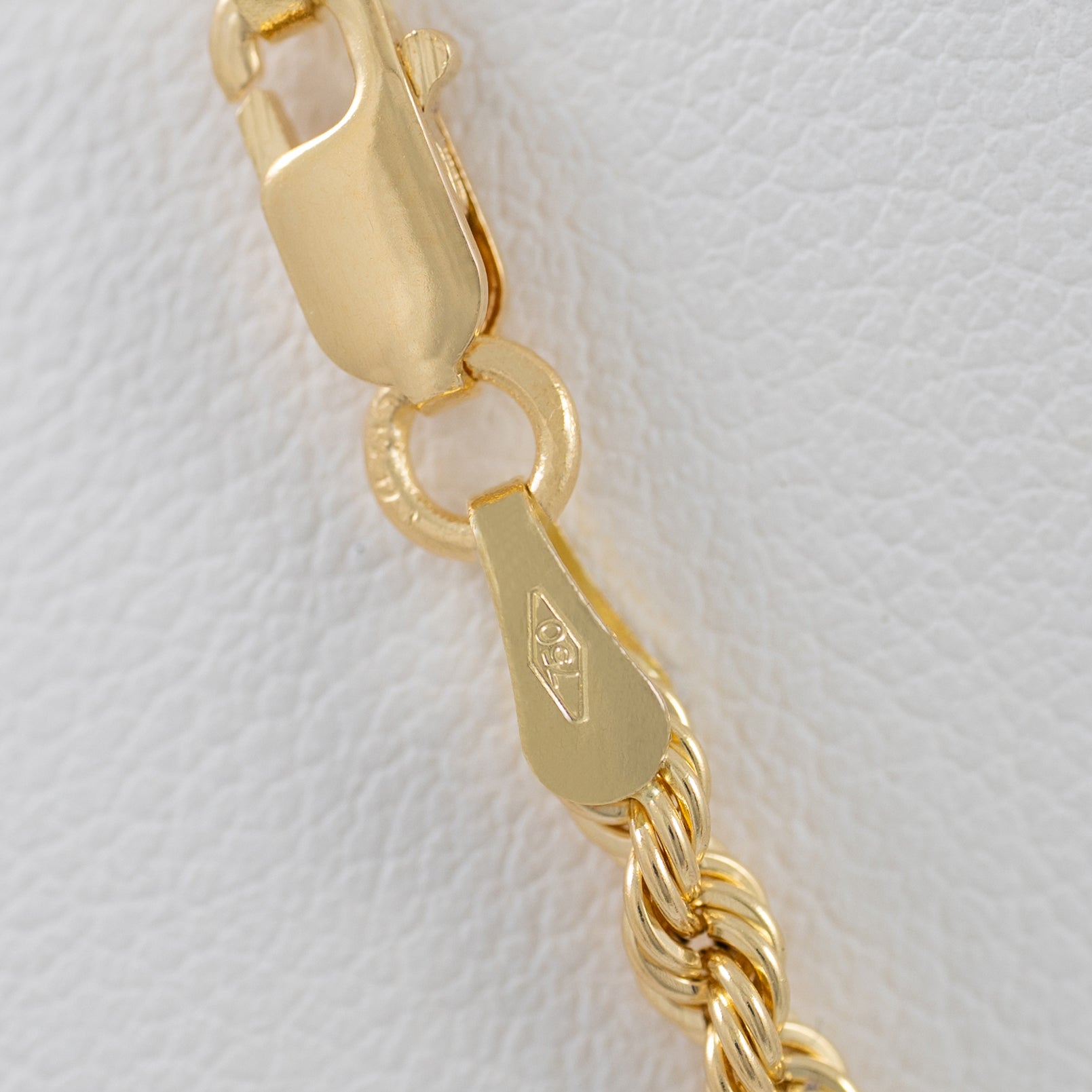 Cadena cordón oro 18k 750 50cm