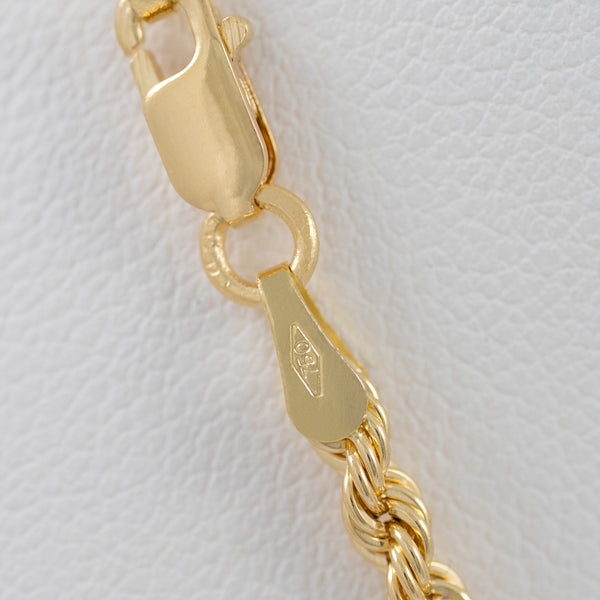 Cadena cordón oro 18k 750 50cm