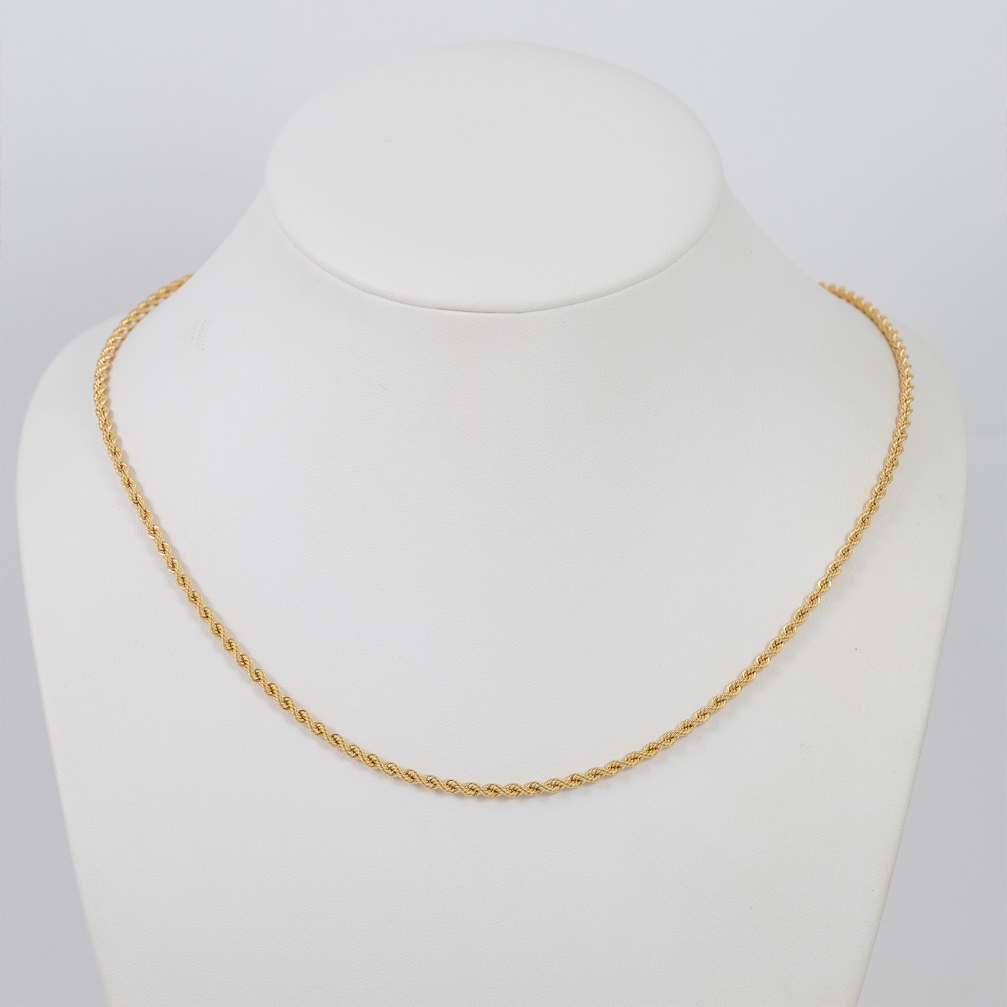 Cadena cordón oro 18k 750 50cm