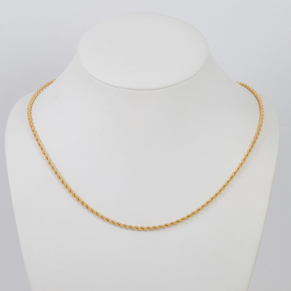 Cadena cordón oro 18k 750 50cm