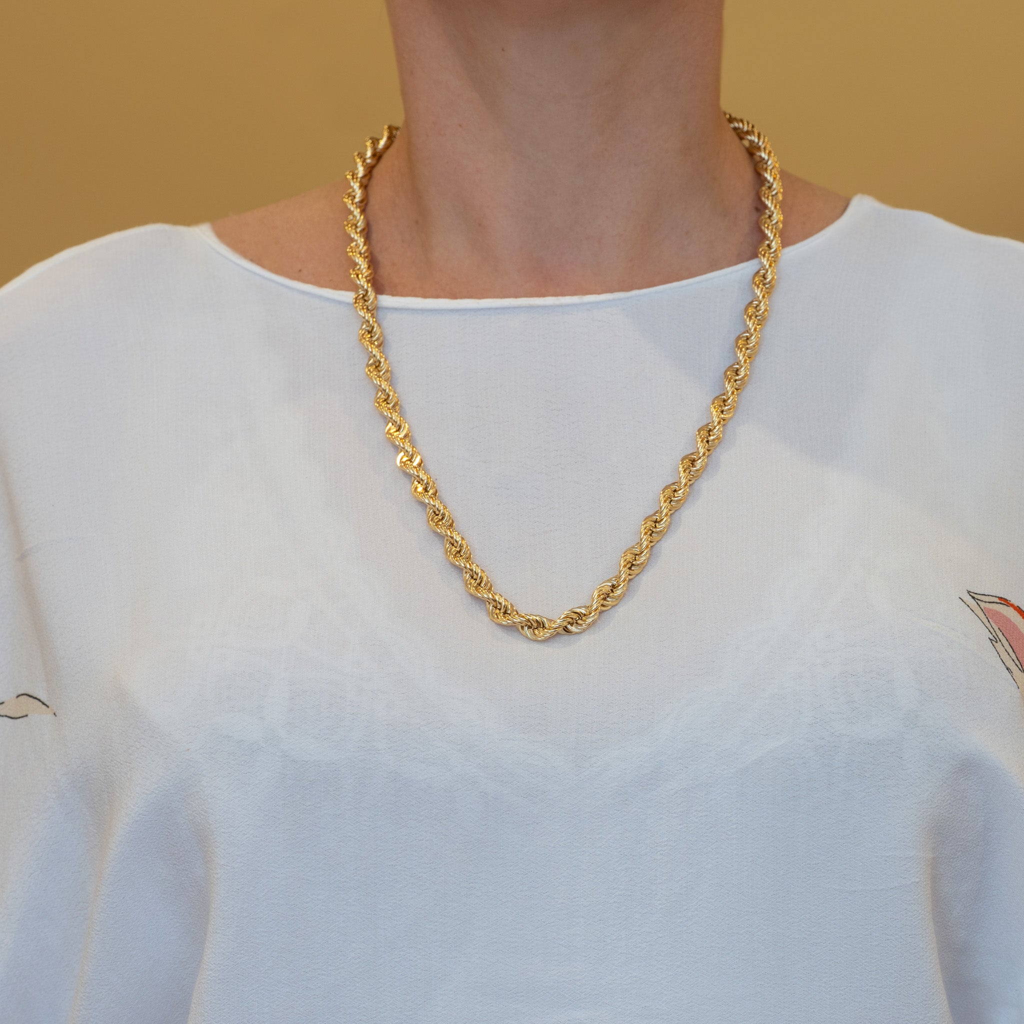 Cadena cordón oro 18k 750 60cm