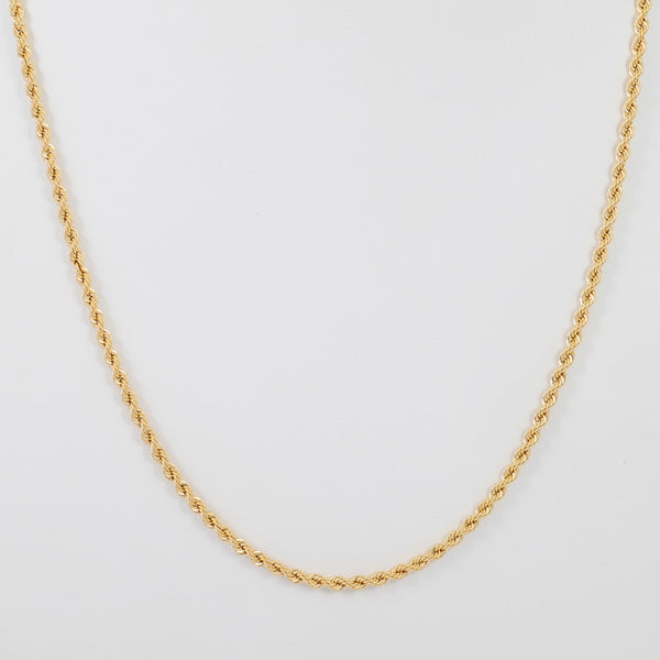 Cadena cordón oro 18k 750 50cm