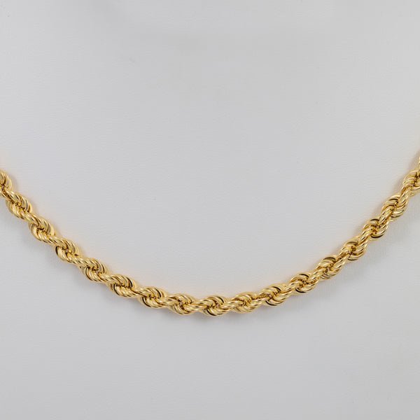Cadena cordón oro 18k 750 50cm