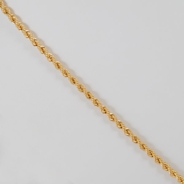 Cadena cordón oro amarillo 18k 60cm