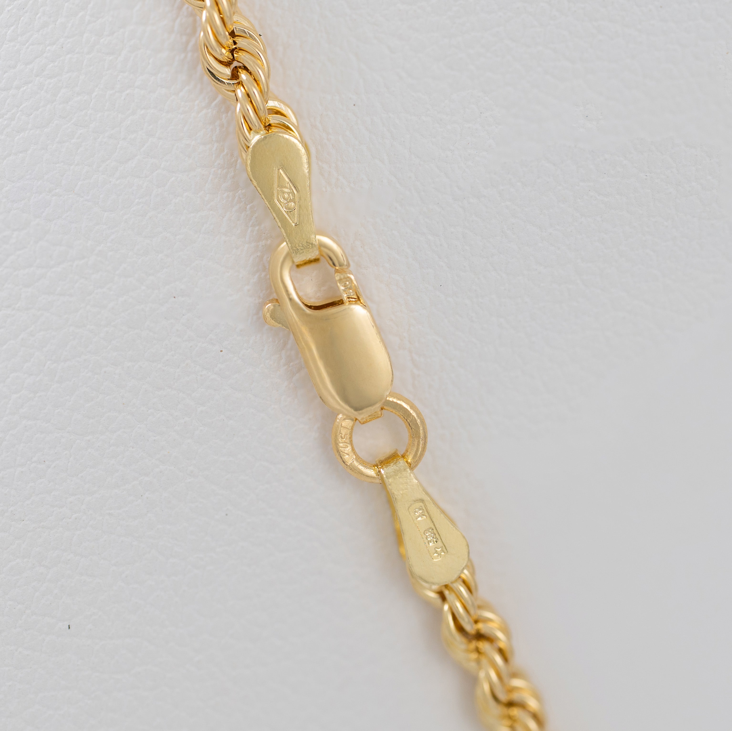 Cadena cordón oro 18k 750 50cm