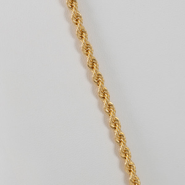 Cadena cordón oro amarillo 18k 60cm