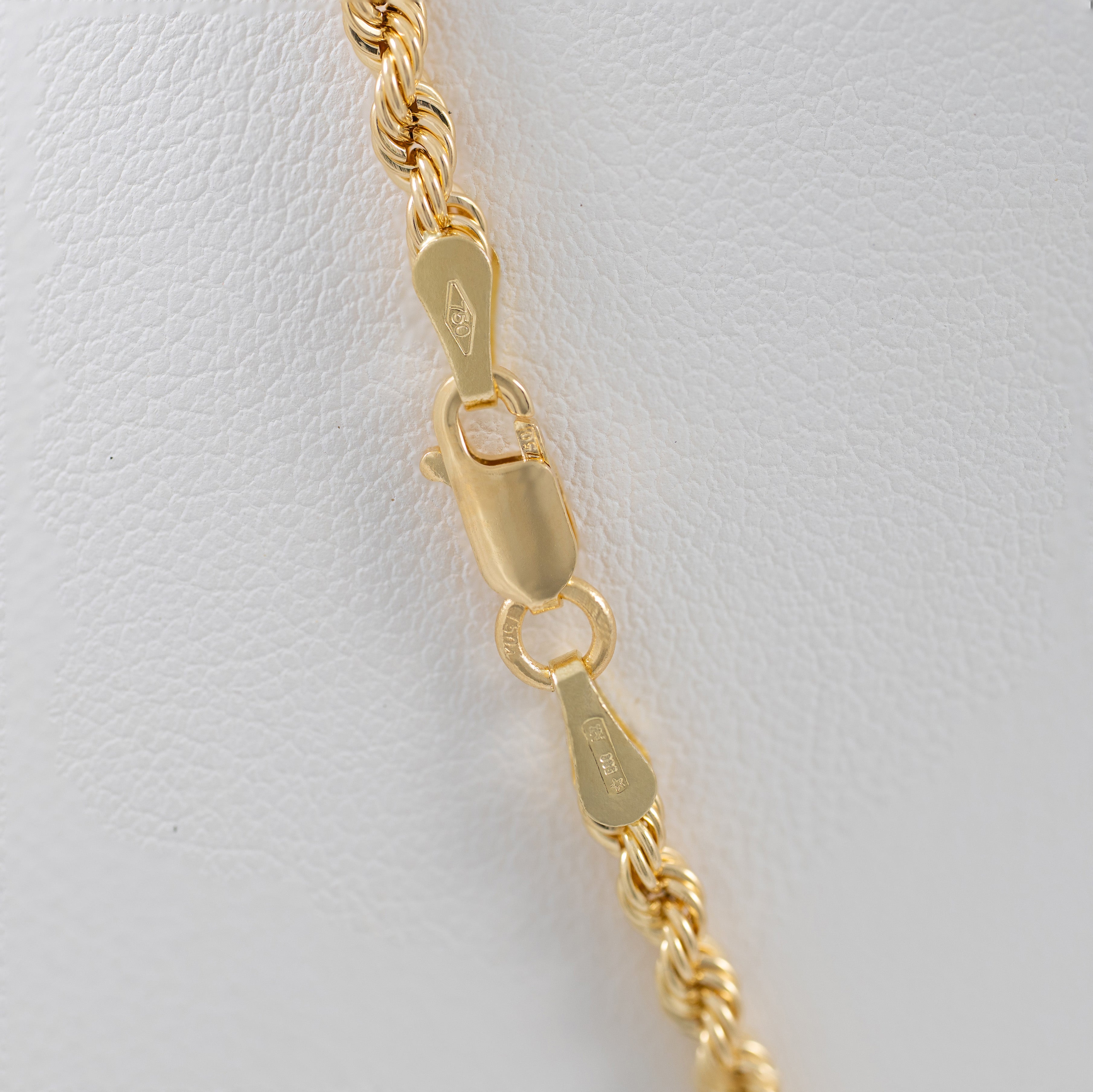 Cadena cordón oro 18k 750 50cm