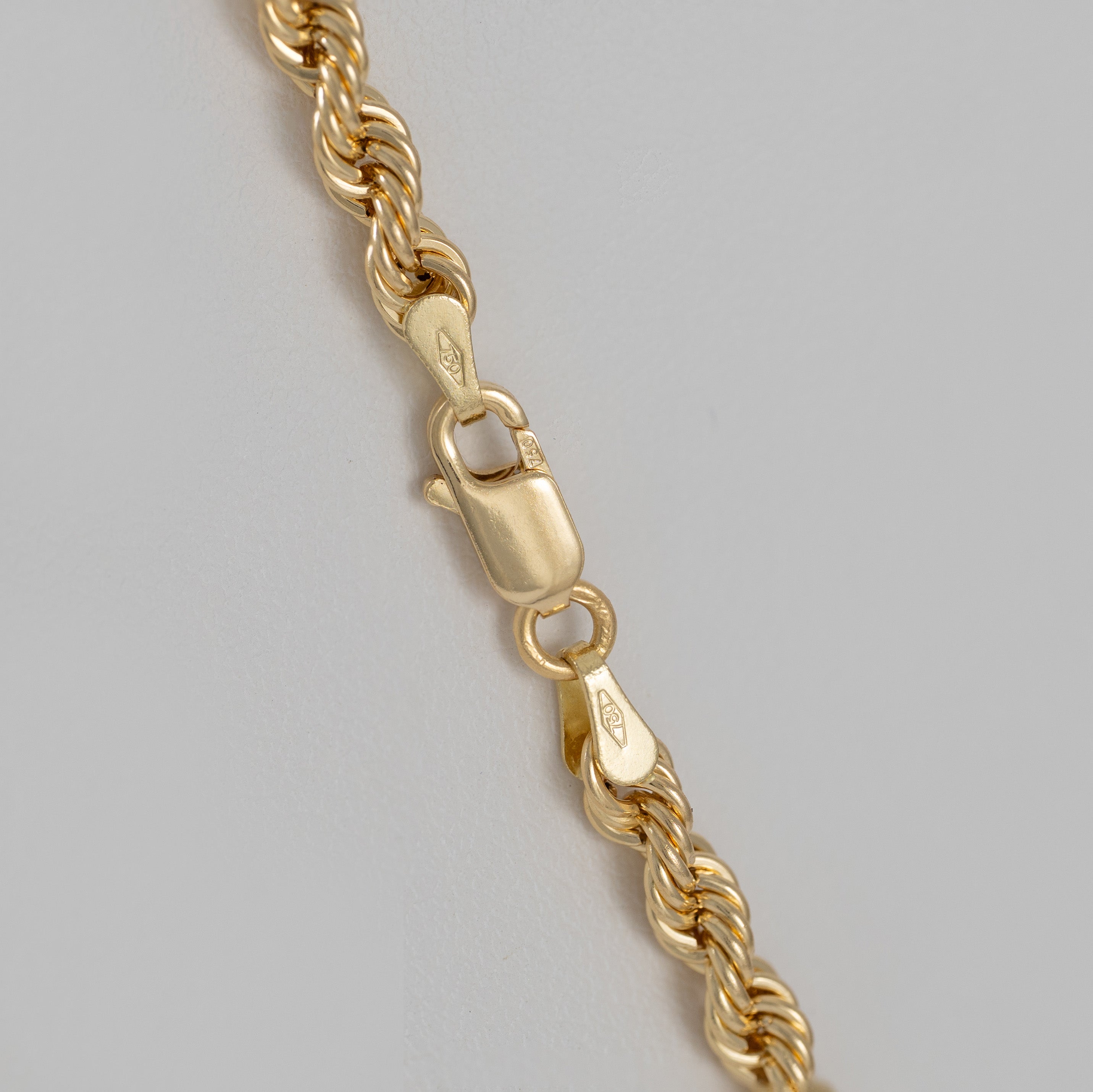 Cadena cordón oro amarillo 18k 60cm