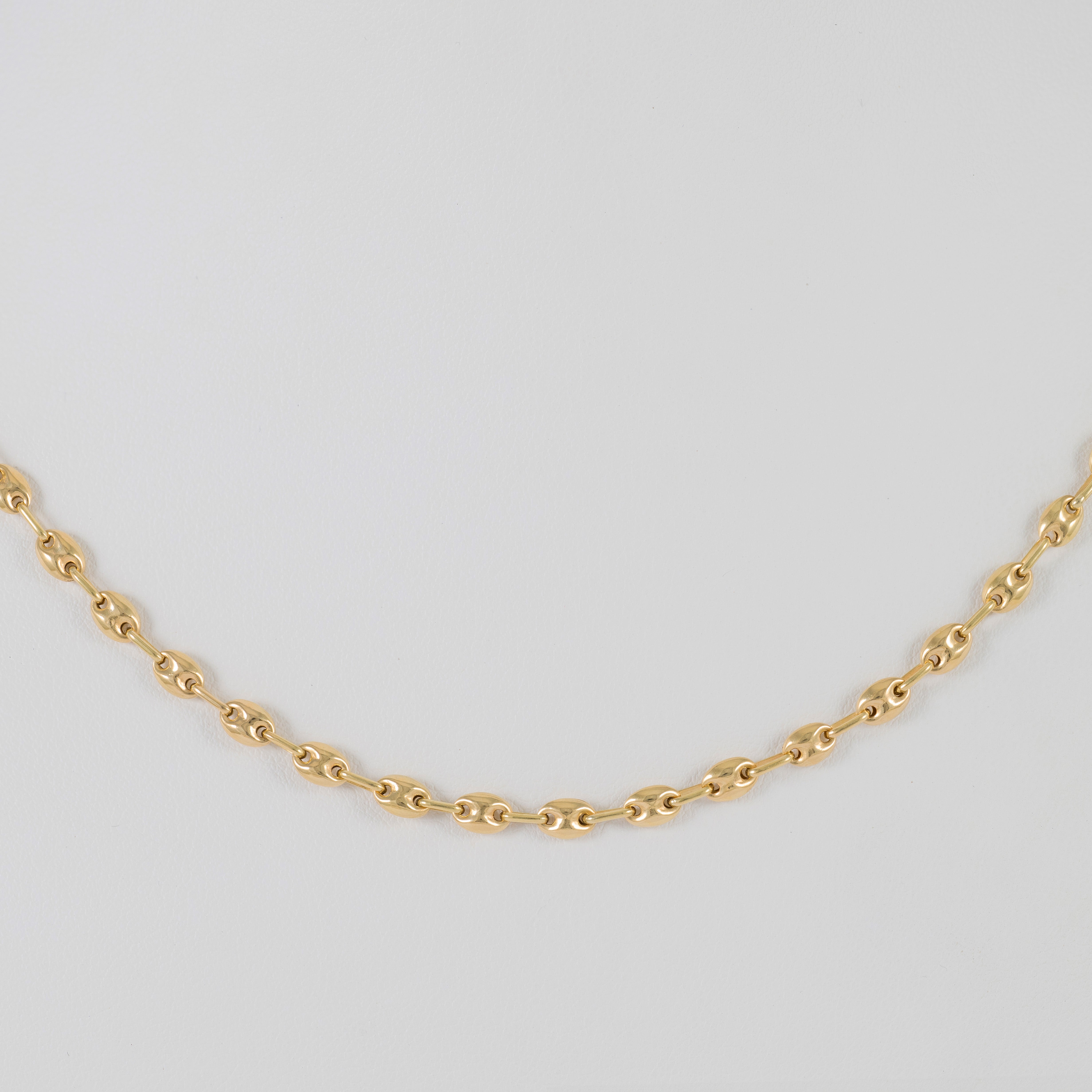 Cadena calabrote de oro 18k 750 50cm