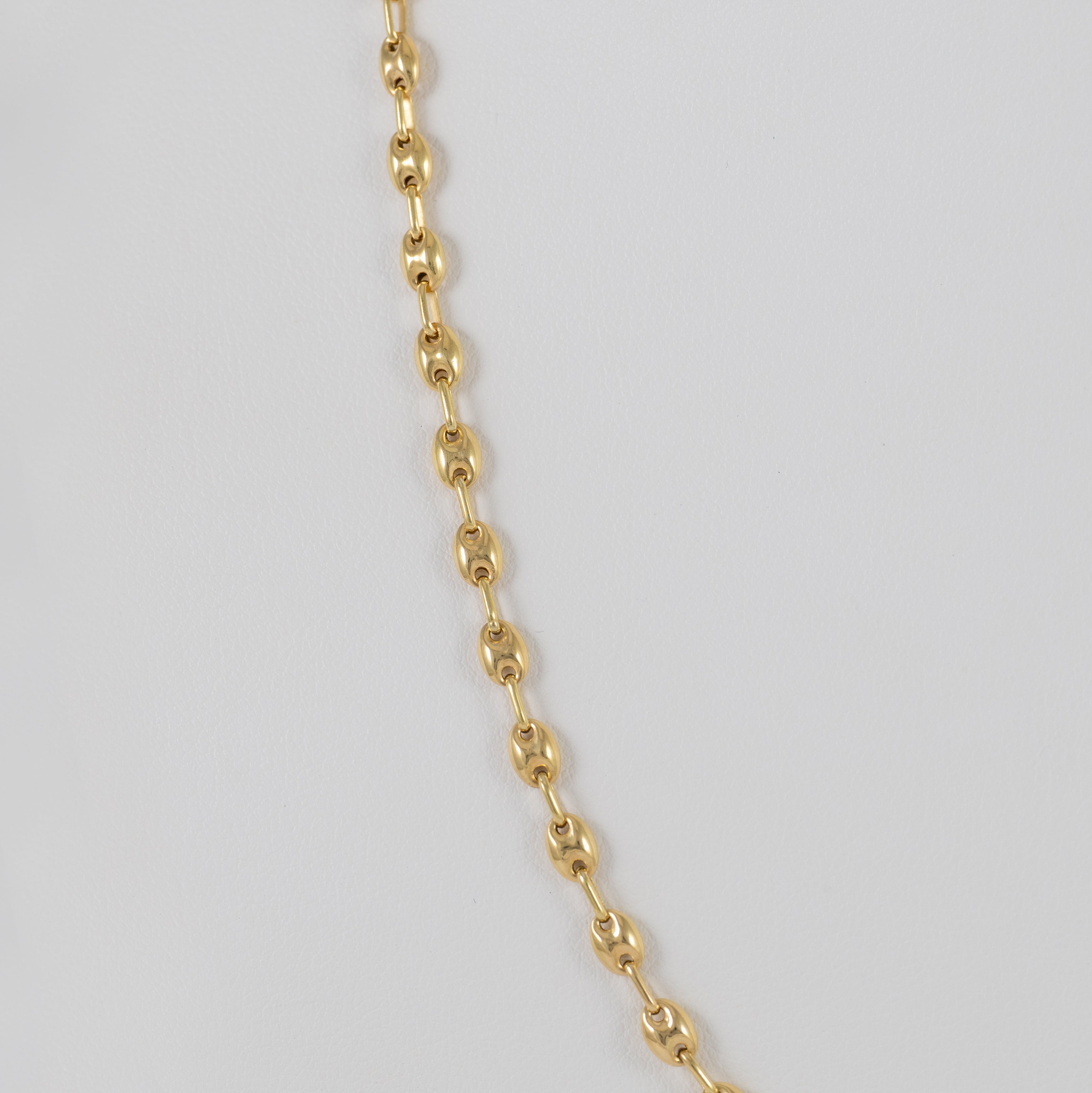 Cadena calabrote de oro 18k 750 50cm