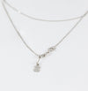 Cadena Tous ajustable en oro blanco 18k con colgante oso